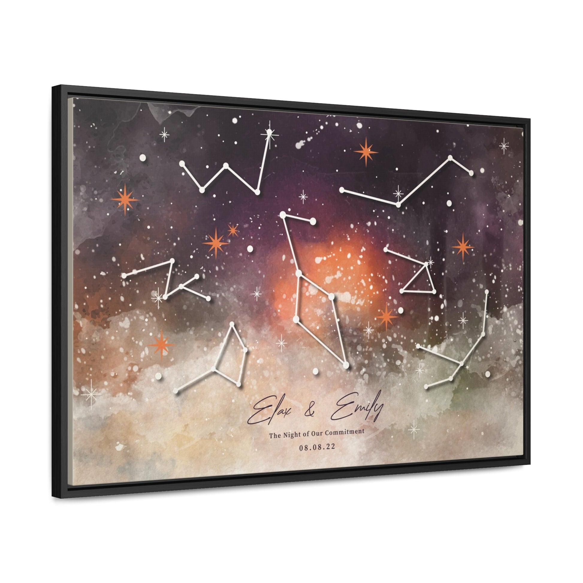 Personalized star map in frame: A timeless and heartfelt gift.
