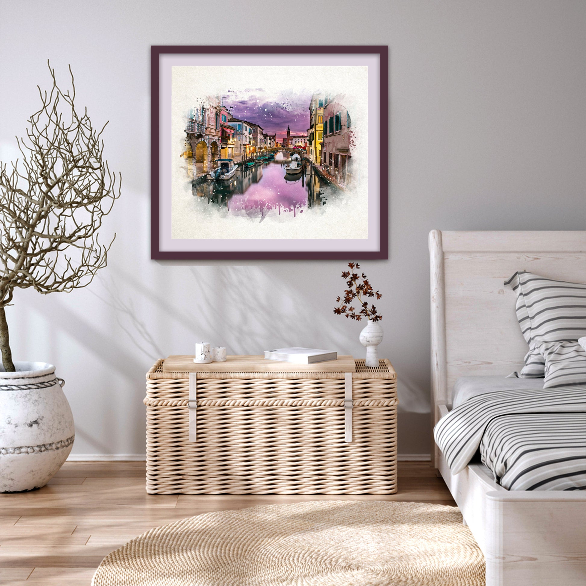 Wall art: 'Beauty of Aging' print, elegant and timeless decor.