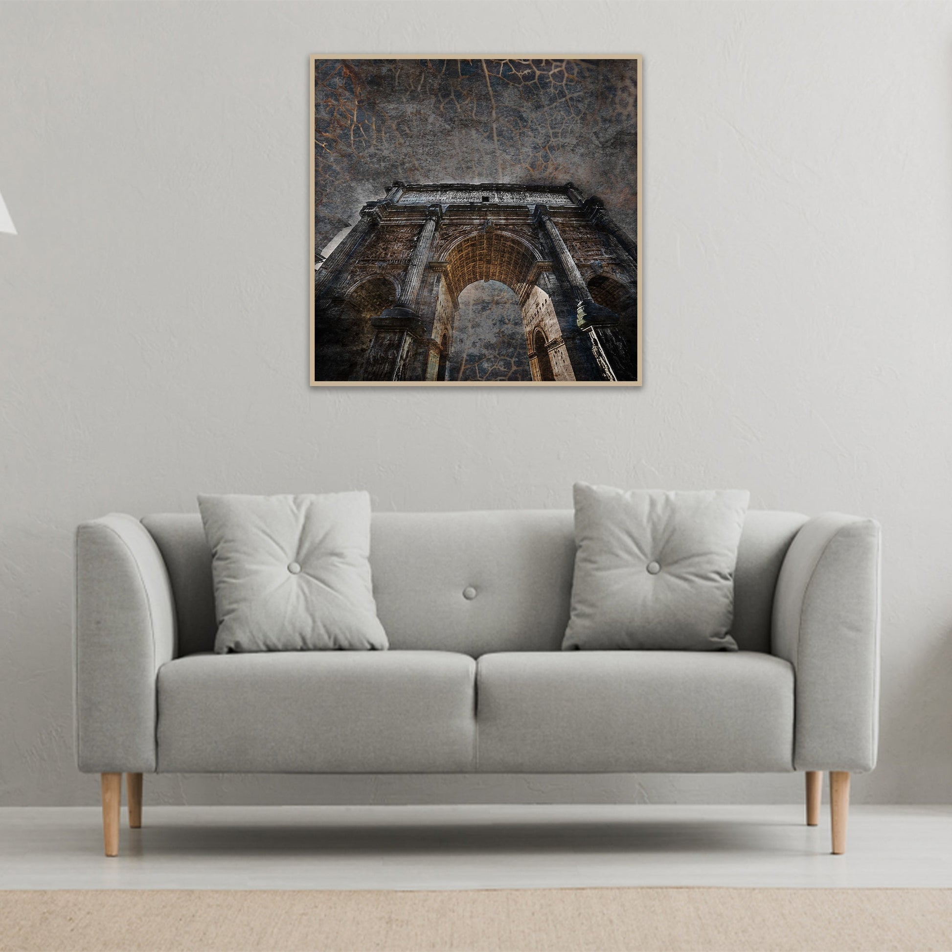 Abstract wall decor print captures the beauty of aging gracefully.
