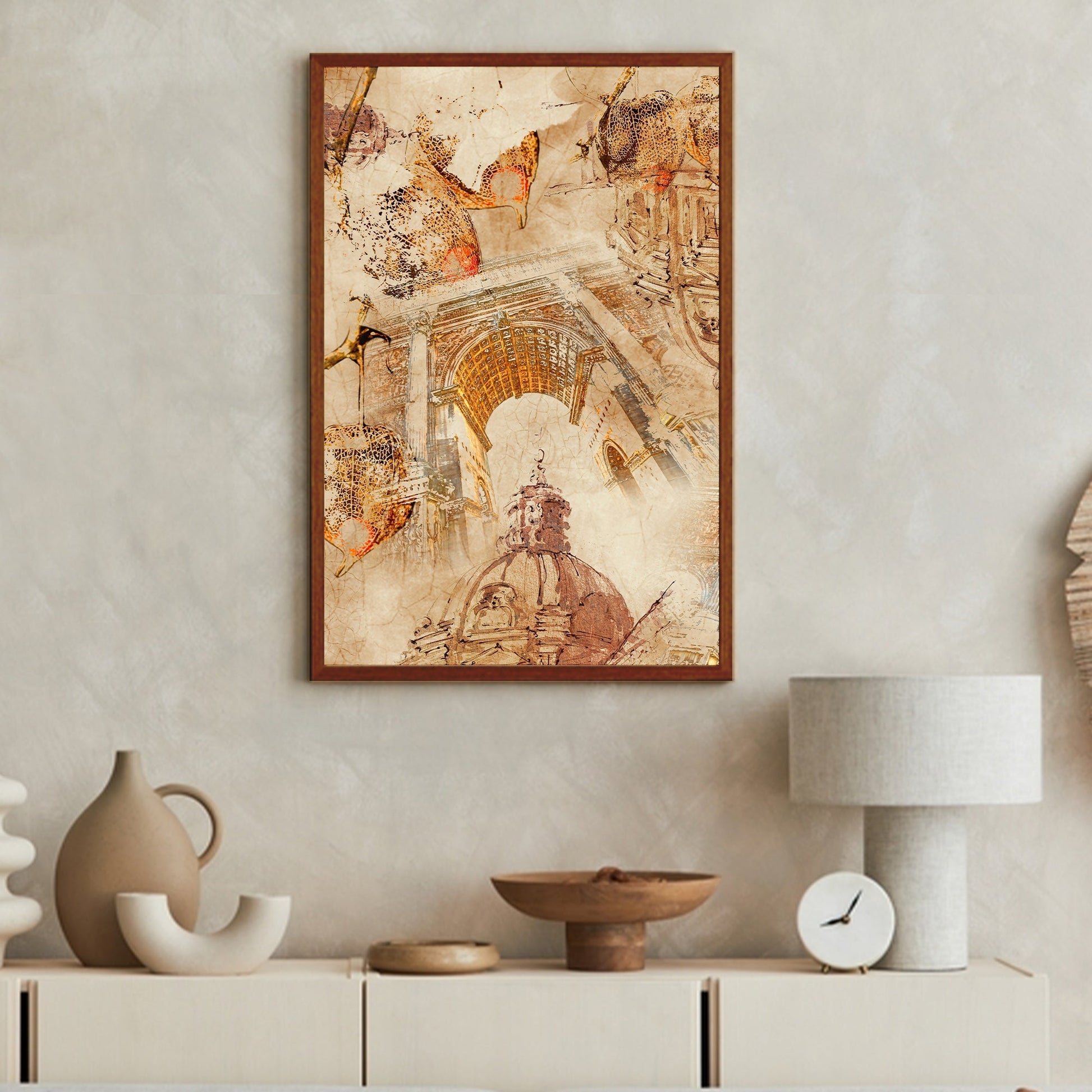 Frame captures the beauty of aging in wall decor print.