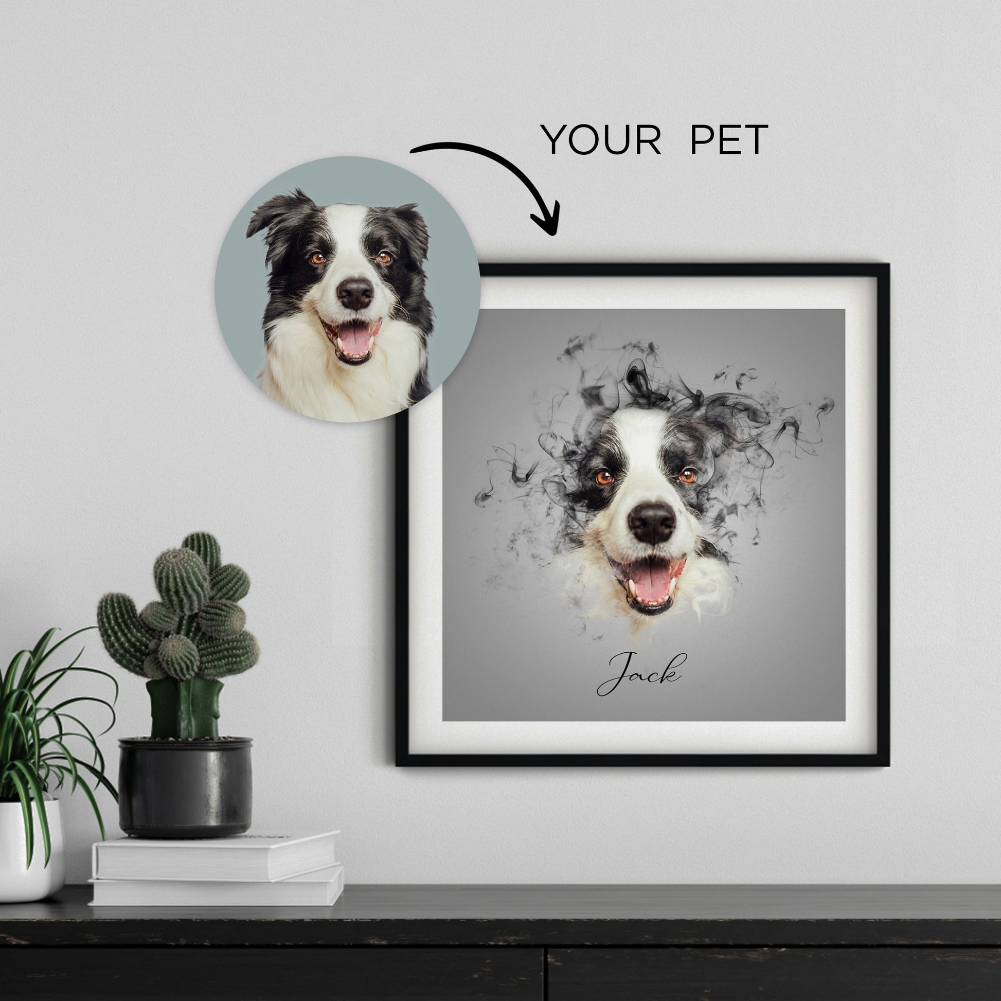 Unique Personalized Pet Portrait, Capture Your Beloved Companion-dog portrait